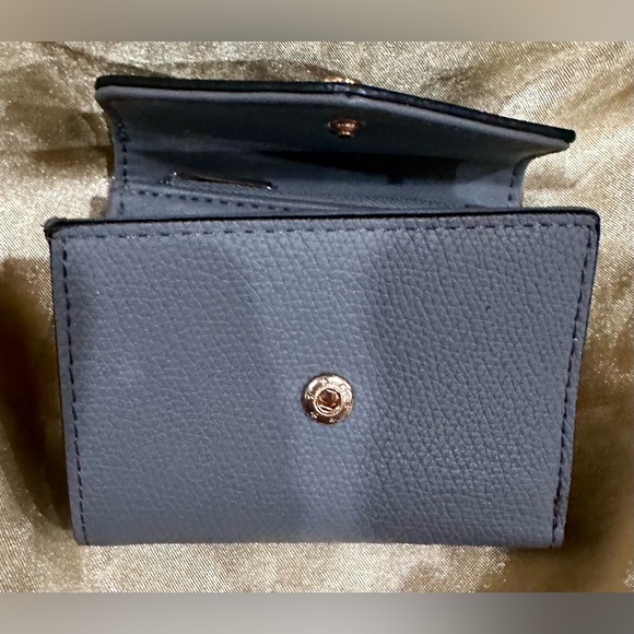 a new day Pebbled Blue Wallet - Picture 4 of 5